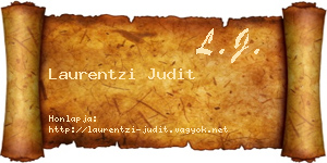 Laurentzi Judit névjegykártya